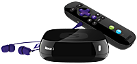 Roku 3 with headphones