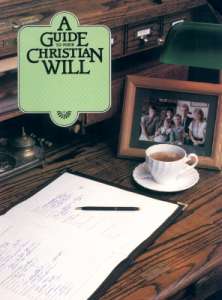 A Guide to Your Christian Will book cover